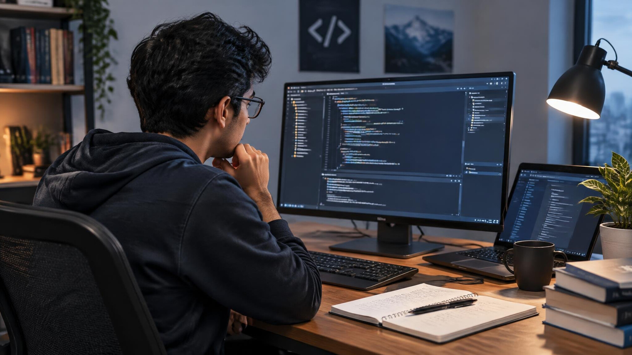programmer learning coding