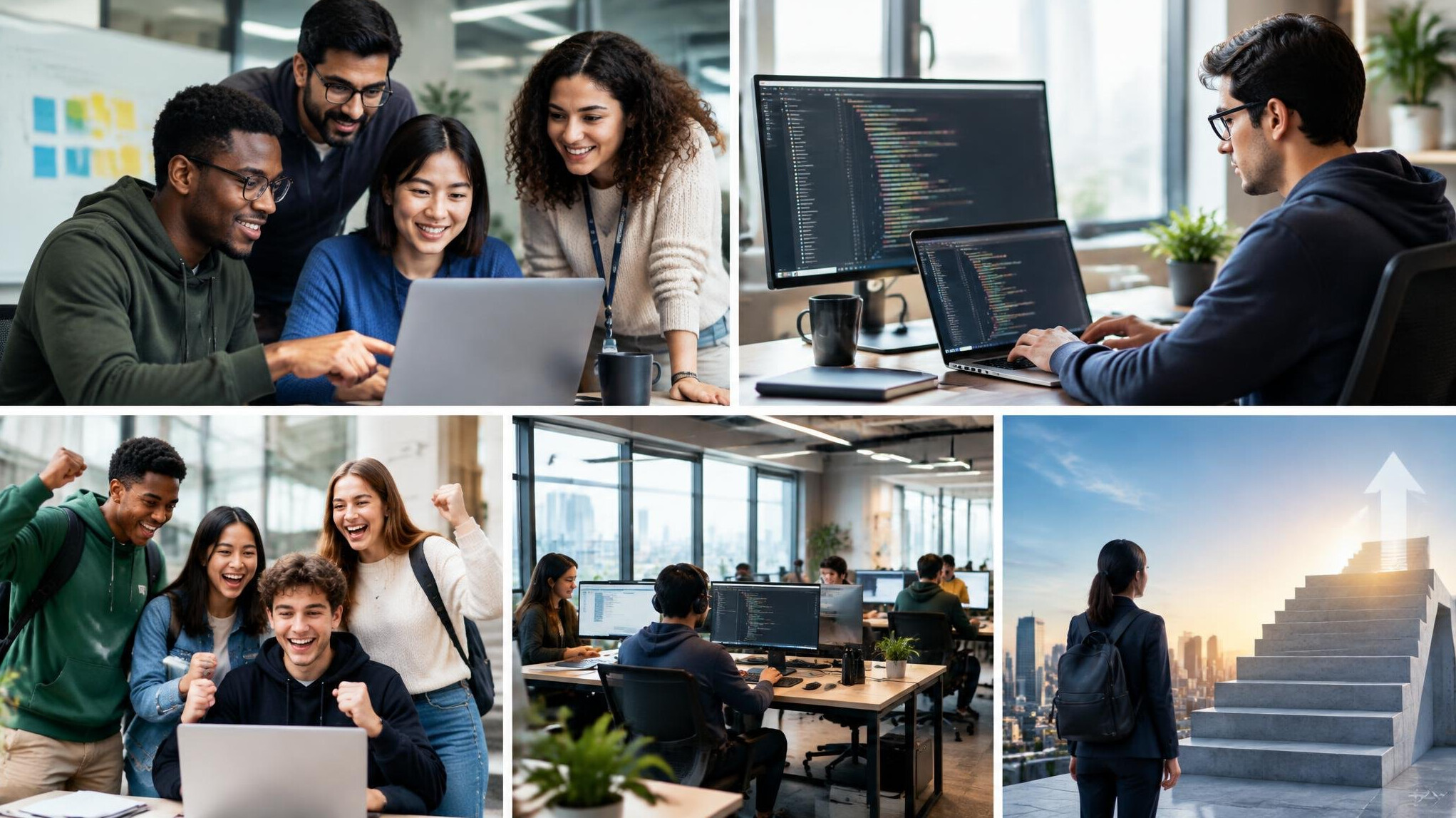 diverse it team collaborating