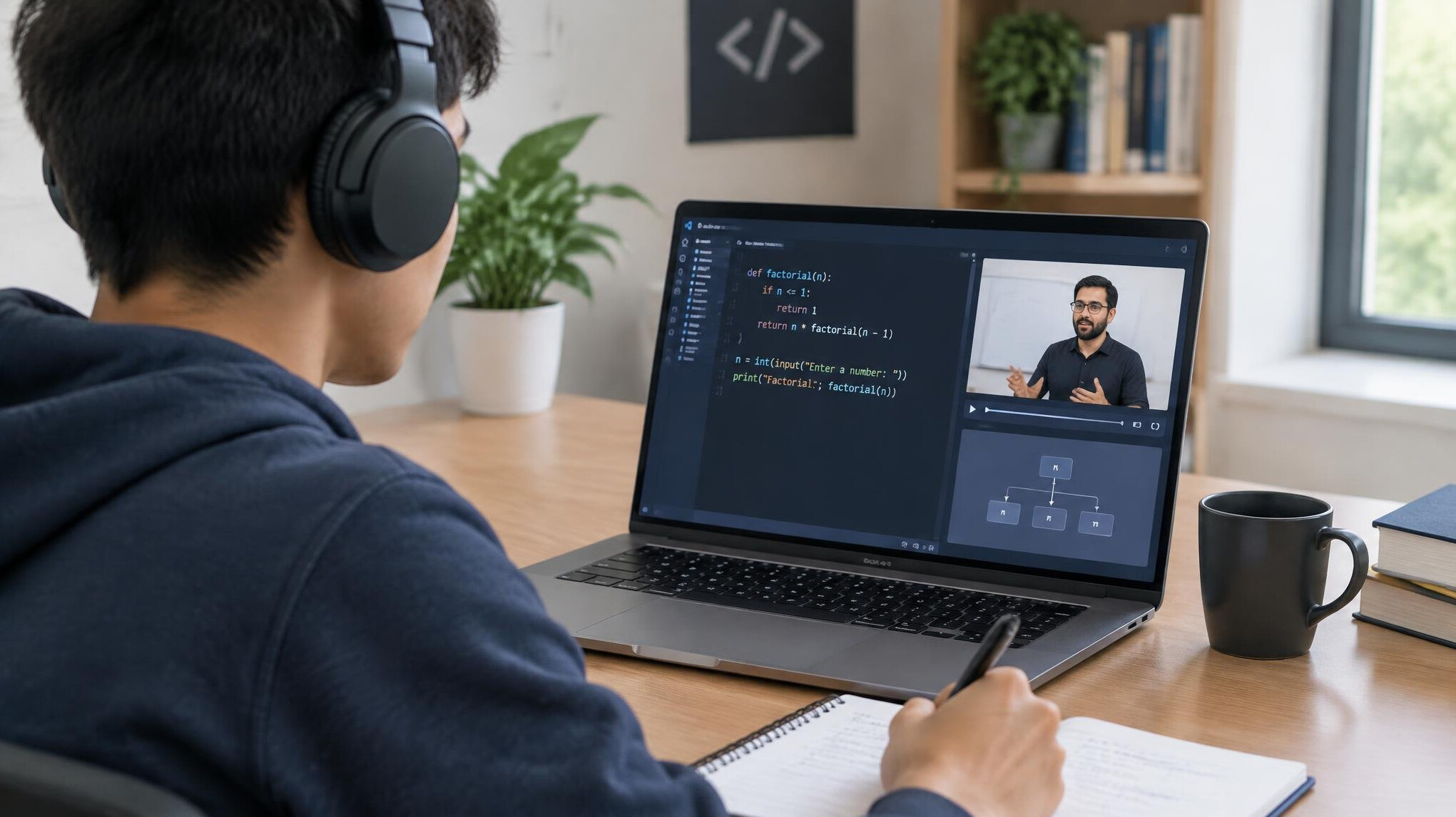 online programming student